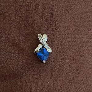 Elegant Blue and Silver Pendant